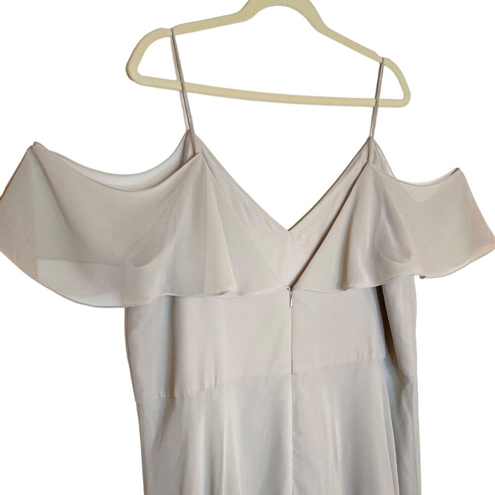 Jenny Yoo Mila Convertible Ruffle Maxi Dress, L - Picture 6 of 12